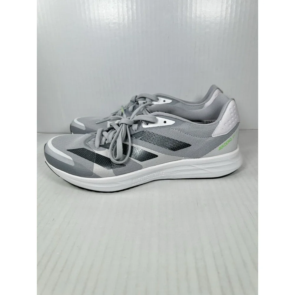 Size 10 Mens adidas Adizero RC 4 Halo Silver Black Shoes Sneaker GX6667 NEW